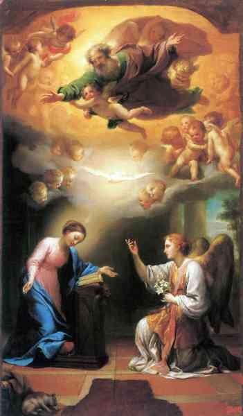 Annunciation by Raphael A4 Photo Print