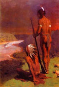 Anschutz Thomas P Indians on the Ohio A4 Photo Print