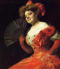 Anschutz Thomas P Portrait of Katherine Rice A4 Photo Print