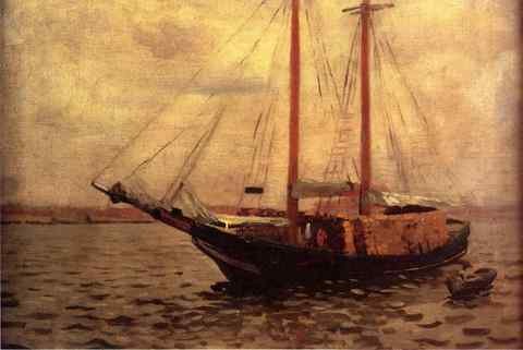 Anschutz Thomas P The Lumber Boat A4 Photo Print