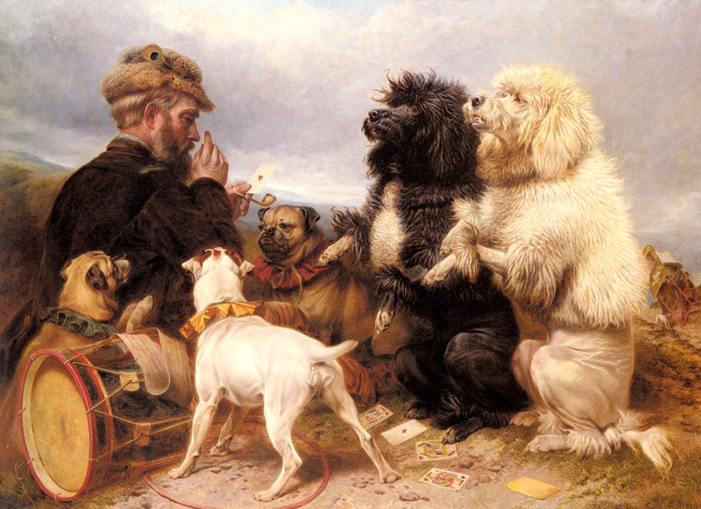 Ansdell Richard The Lucky Dogs Art A4 Photo Print UK