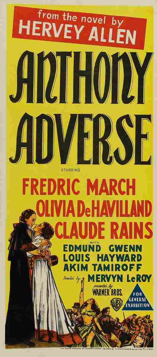Anthony Adverse 03 film star poster A4 Photo Print
