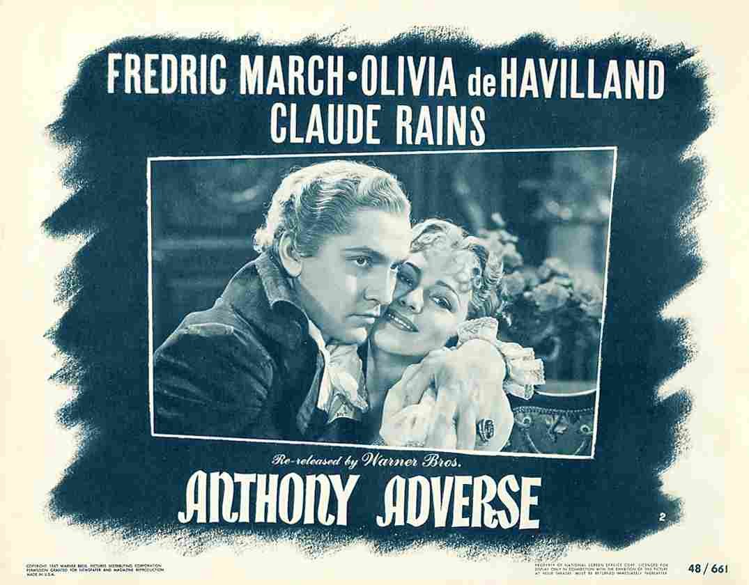 Anthony Adverse 09 film star poster A4 Photo Print
