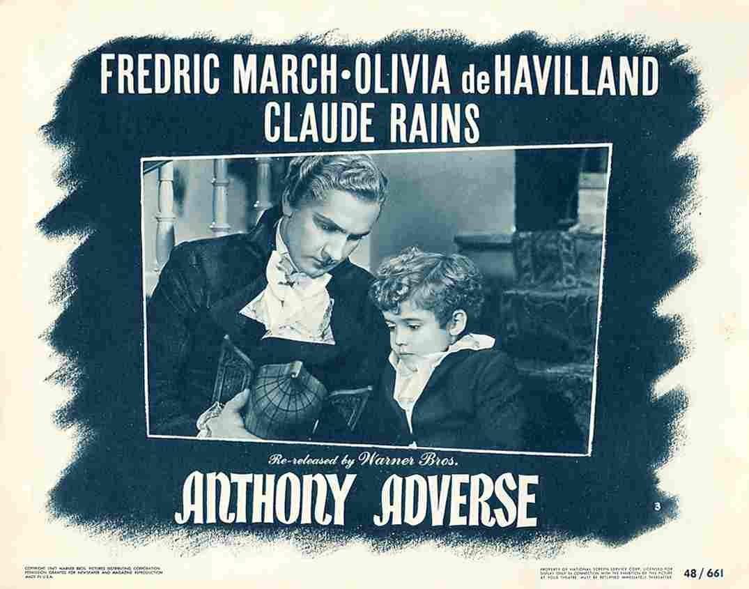 Anthony Adverse 10 film star poster A4 Photo Print