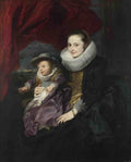 Anthony van Dyck Portrait of a Woman and Child A4 Photo Print