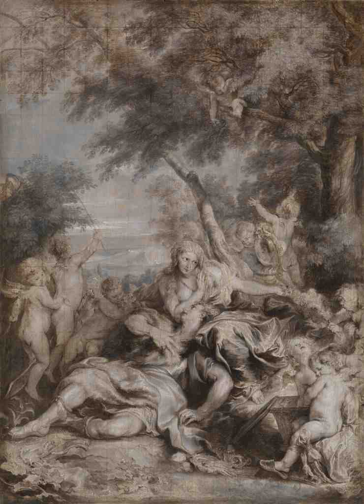 Anthony van Dyck Rinaldo conquered by Love for Armida A4 Photo Print