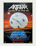 Anthrax Alive Uk Vintage Retro Advert Poster A4 Photo Print