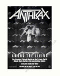 Anthrax Among Living Vintage Retro Advert Poster A4 Photo Print