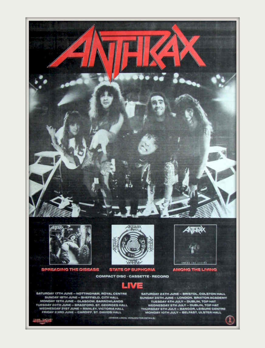 Anthrax State Euphoria Vintage Retro Advert Poster A4 Photo Print