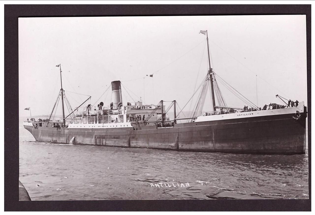 Antillian Leyland Line Built 1898 Steam ship A4 Photo Print