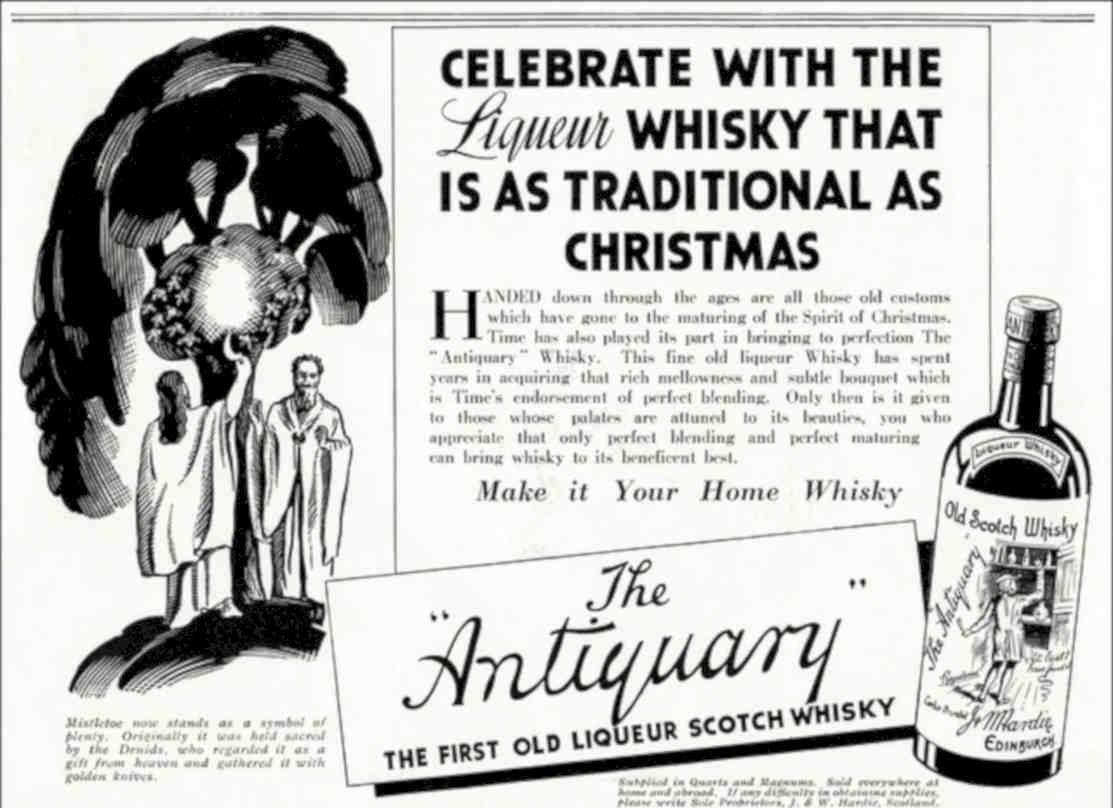 Antiquary Scotch Whisky Vintage Retro Advert Poster A4 Photo Print