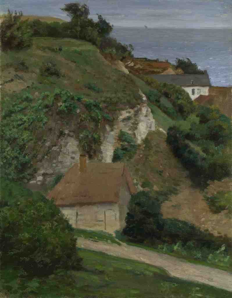Antoine Chintreuil House on the cliffs near Fecamp A4 Photo Print