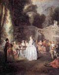 Antoine Jean Watteau Fetes Venitiennes A4 Photo Print