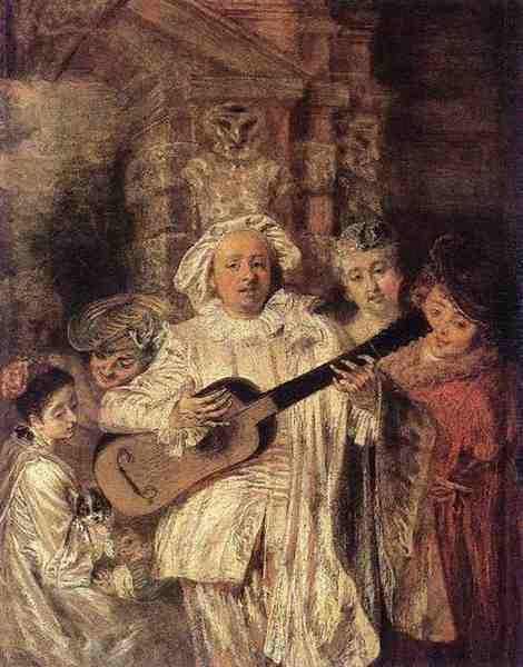 Antoine Jean Watteau Gilles And His Family A4 Photo Print