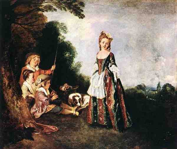 Antoine Jean Watteau The Dance A4 Photo Print