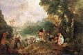 Antoine Jean Watteau The Embarkation For Cythera A4 Photo Print