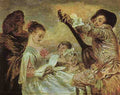 Antoine Jean Watteau The Music Lesson A4 Photo Print