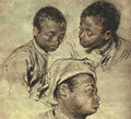 Antoine Jean Watteau Three Studies Of A Boy A4 Photo Print
