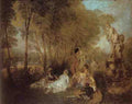 Antoine Jean Watteau Watteau La Fete D Amour A4 Photo Print