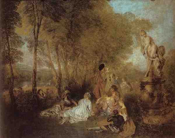 Antoine Jean Watteau Watteau La Fete D Amour A4 Photo Print