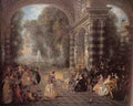 Antoine Jean Watteau Watteau Les Plaisirs Du Bal A4 Photo Print
