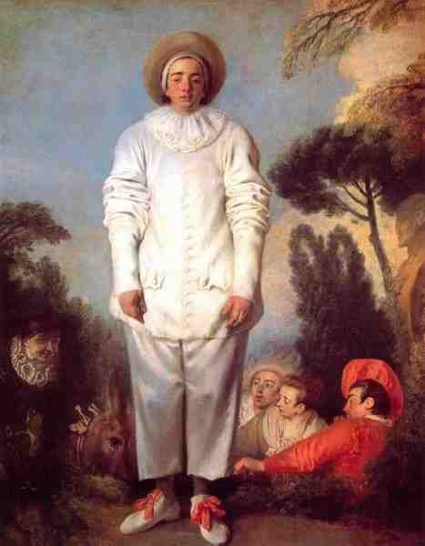 Antoine Jean Watteau Watteau Pierot A4 Photo Print