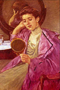 Antoinette At Her Dresser Cassatt Impressionism A4 Photo Print
