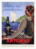 Antonat Vintage Drinks Advert Vintage Retro Advert Poster A4 Photo Print