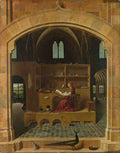 Antonello da Messina Saint Jerome in his Study A4 Photo Print