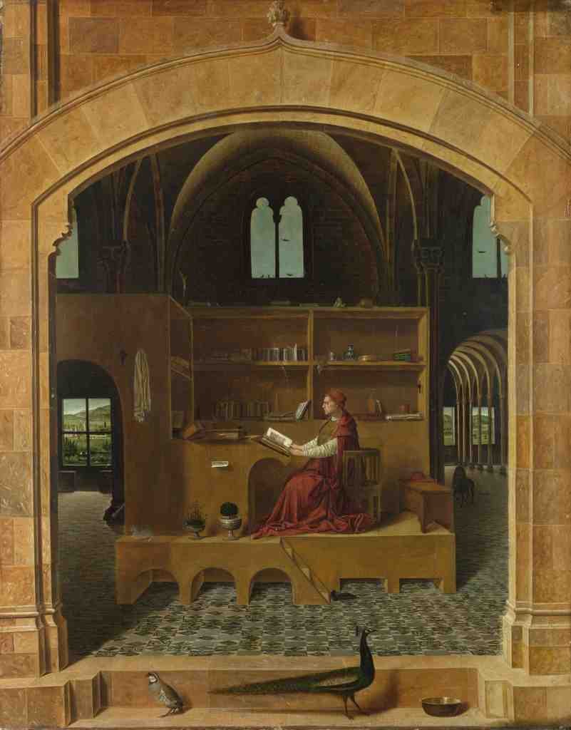 Antonello da Messina Saint Jerome in his Study A4 Photo Print