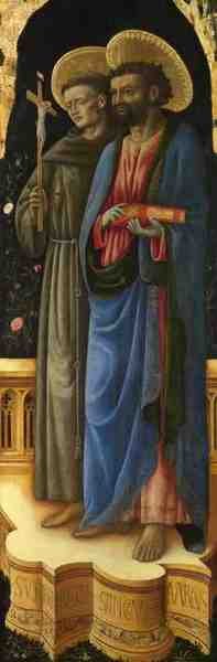 Antonio Vivarini And Giovanni D'Alemagna Saints Francis And Mark A4 Photo Print