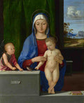 Antonio de Solario The Virgin and Child with Saint John A4 Photo Print