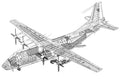 Antonov An 12 cutaway A4 Photo Print