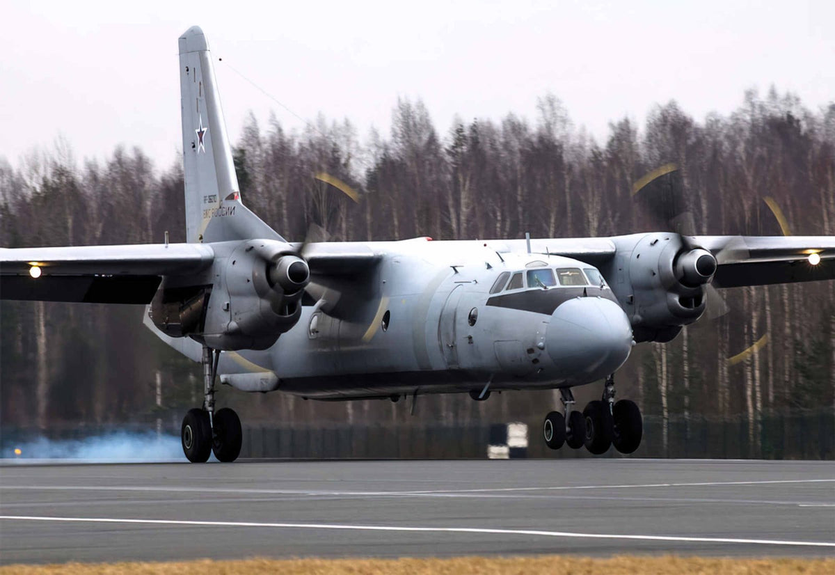 Antonov An24 Coke Twin Turboprop Utility Aircraft Soviet Union (2) Military A4 Photo Print