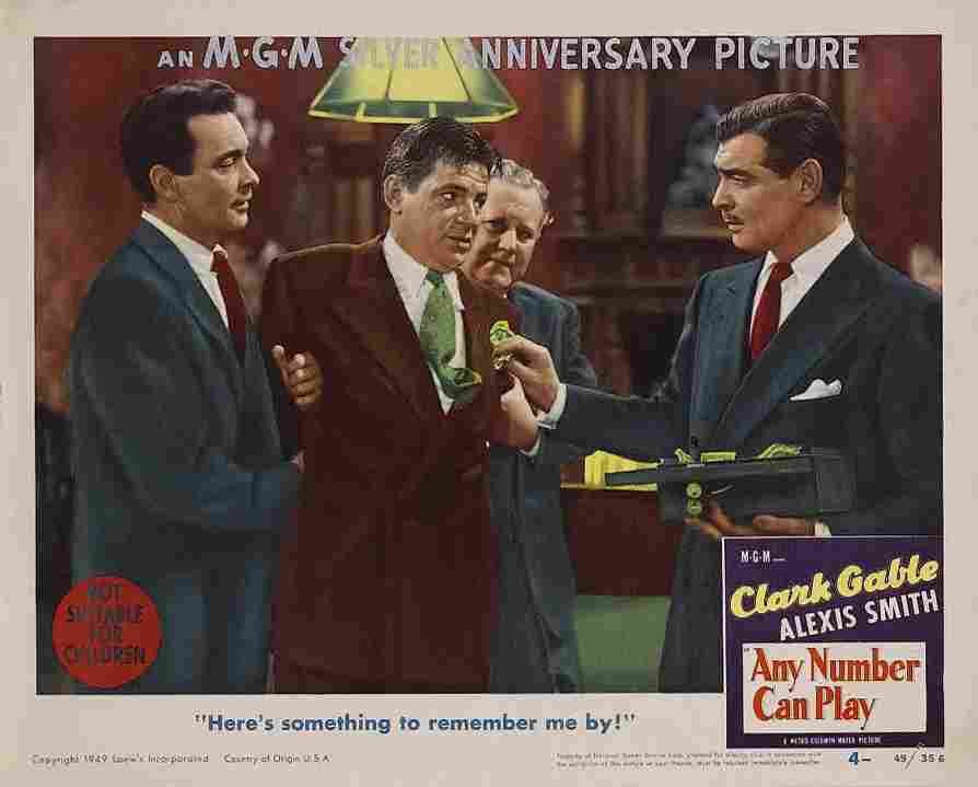 Any Number Can Play 1949 04 film star poster A4 Photo Print