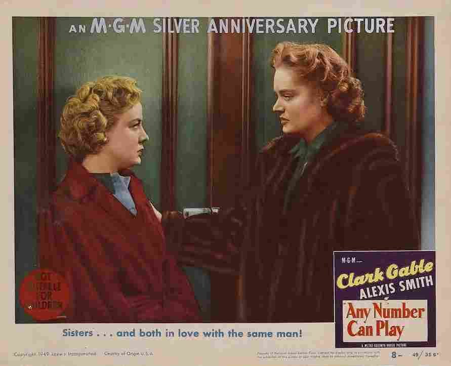 Any Number Can Play 1949 05 film star poster A4 Photo Print