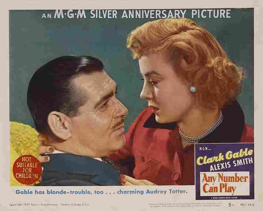 Any Number Can Play 1949 06 film star poster A4 Photo Print