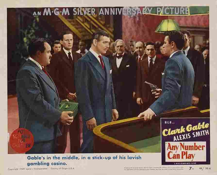 Any Number Can Play 1949 08 film star poster A4 Photo Print