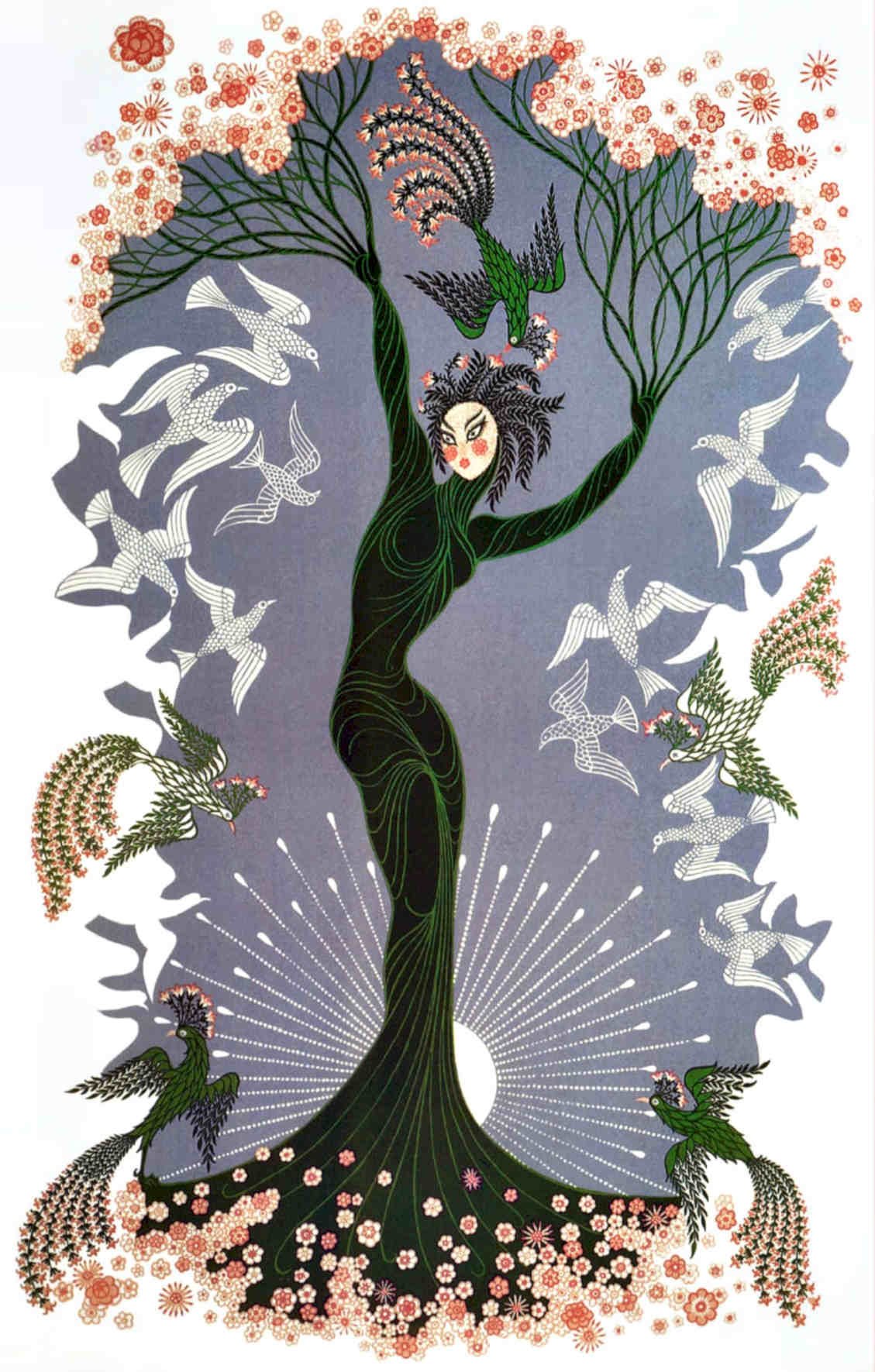 Anya Tree Goddess Vintage Retro Advert Poster A4 Photo Print