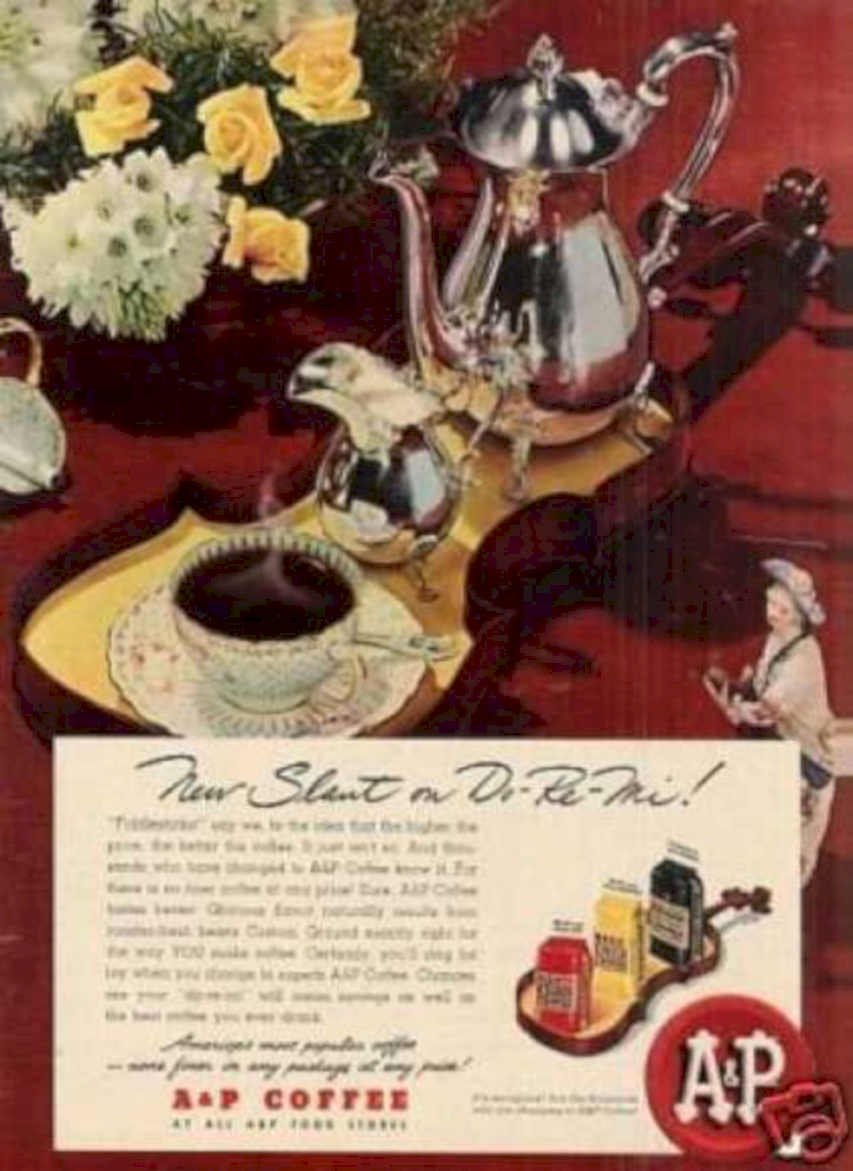 Ap Coffee Table Vintage Retro Advert Ads A4 Photo Print
