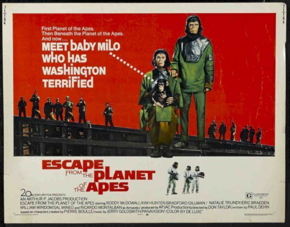 Apes Dc Caesar Vintage Retro Advert Poster A4 Photo Print