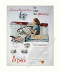 Apex Ironer Matic Vintage Retro Advert Poster A4 Photo Print