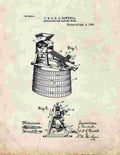 Apparatus For Making Wine Patent Print 1881 A4 Photo Print