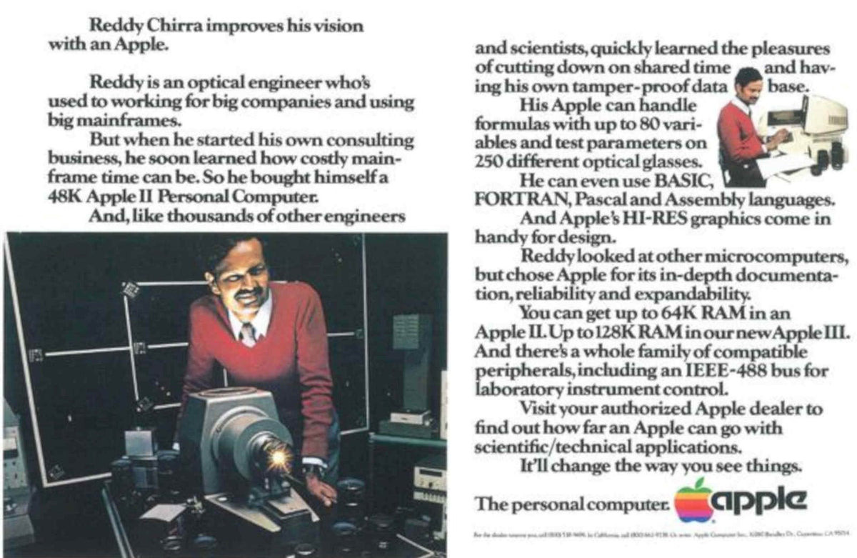Apple Ii 48k Vintage Retro Advert Poster A4 Photo Print