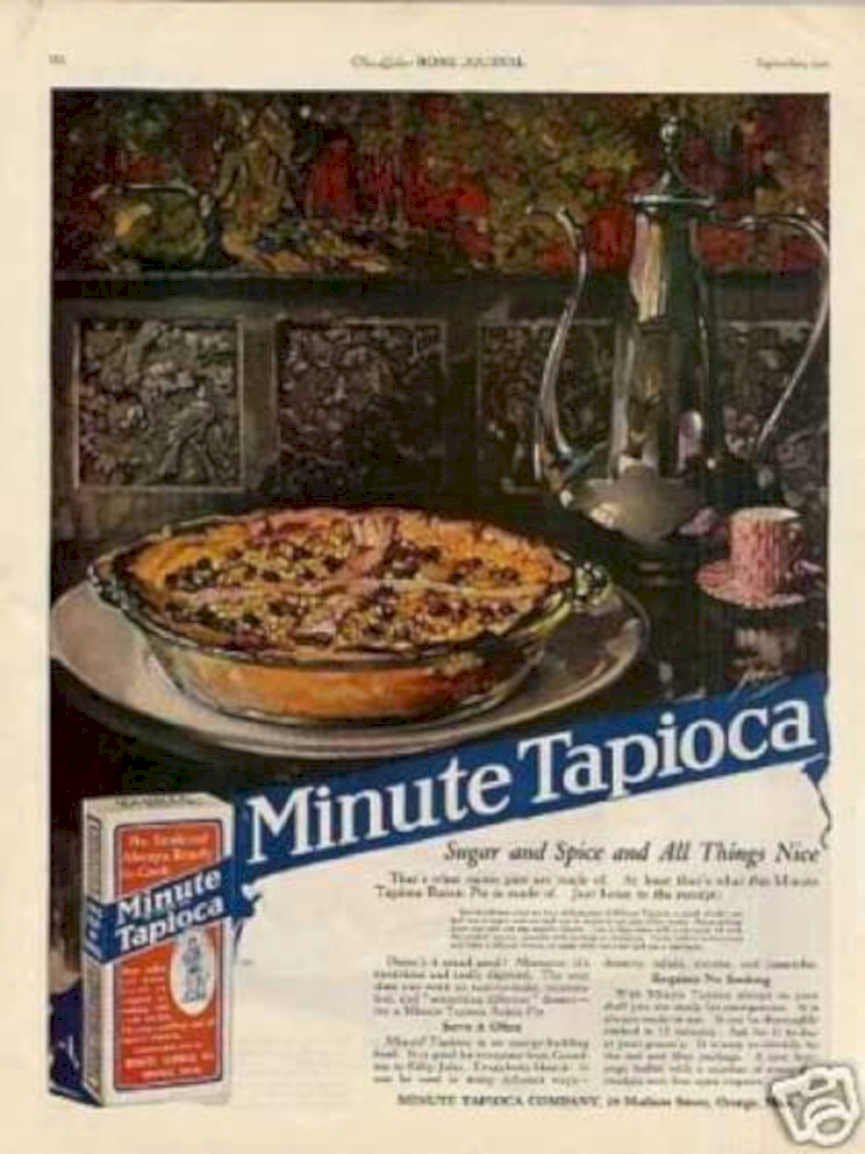 Apple Pie Tapioca Vintage Retro Advert Ads A4 Photo Print