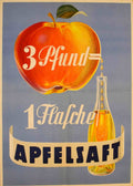 Applesaft Bottle Red Vintage Retro Advert Poster A4 Photo Print