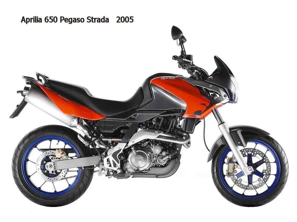 Aprilia 650PegasoStrada 2005 motorbike A4 Photo Print