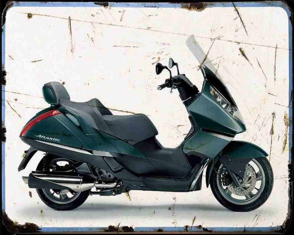 Aprilia Atlantic 500 07 02 Motorbike Vintage Aged A4 Photo Print