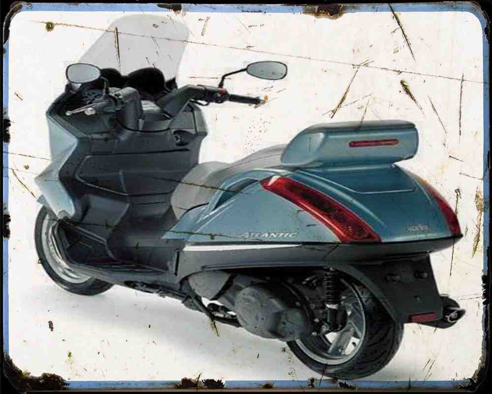 Aprilia Atlantic 500 2 Motorbike Vintage Aged A4 Photo Print