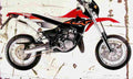 Aprilia MX125 2005 Aged Vintage A4 Photo Print